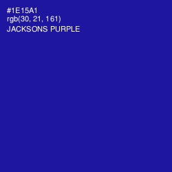 #1E15A1 - Jacksons Purple Color Image